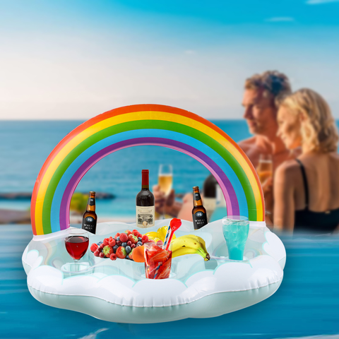 Inflatable Cup Holder Drinks Floating Beach Pool Party Can