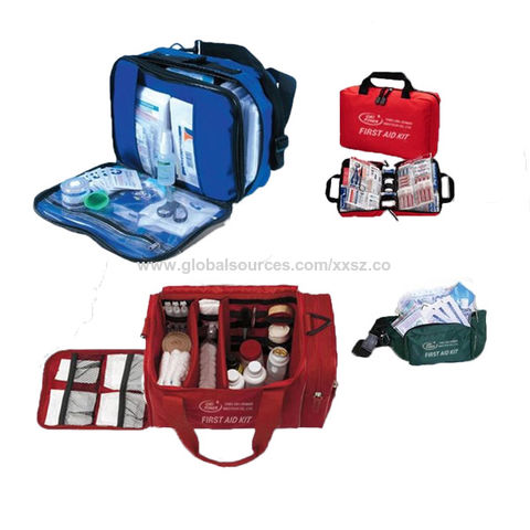 First Aid Kit gris bleue - Trousse de premiers soins, 12 pièces, produits  de marque allemande (bleu, Mixte, 130g) comme goodies promotionnels Sur