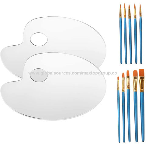 Palette de Peinture à l'Huile Acrylique pour Artistes, Transparente et Facile à Nettoyer