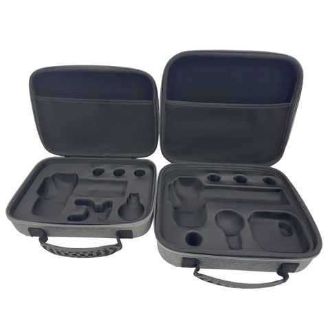 Caja de almacenamiento de goma EVA dura portátil personalizada caja de pistola de masaje para pistola de masaje Fascia estuche de EVA