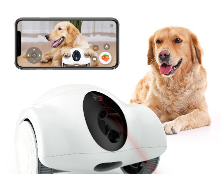 Smart Pet Camera, Smart Companion Robot for Pets, Dog Treat Dispenser