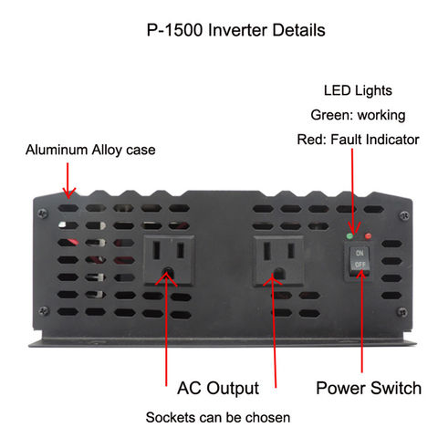 SGSG Onduleur 1000W, Onduleur à Onde sinusoïdale modifiée