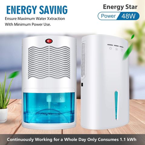 1000ml Gw-Dehumidifiers for Home Damp - Sleep Mode & 7 Timer