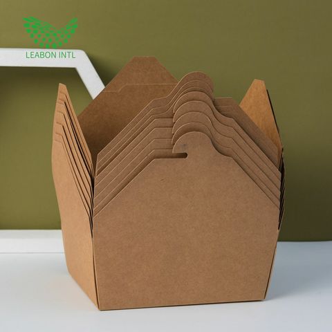 Boîte à pizza en kraft brun –   Emballages alimentaires pour  la restauration rapide.