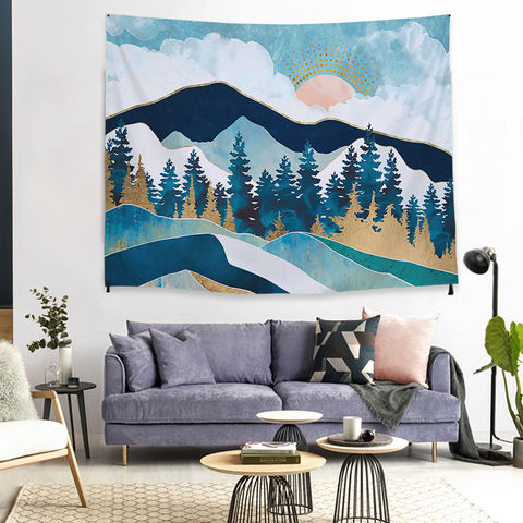 Mountain Tapestry Boho Tapestry Wall Hanging Bohemian Decor Mountain  Tapestry College Wall Hanging Landscape Wall Art -  Canada