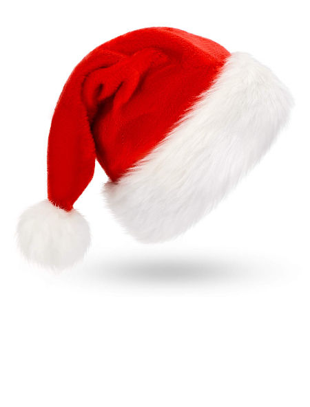 Red Plush Santa Hat \u0026 Christmas Hats 