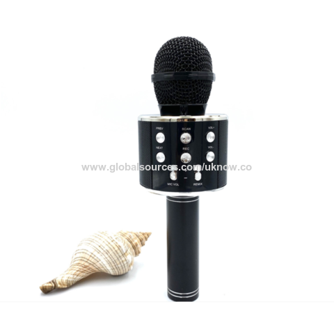 Micrófono Inalámbrico Bluetooth para Karaoke, Máquina de Altavoz de Micrófono de Karaoke Portátil 3 en 1 para Cumpleaños