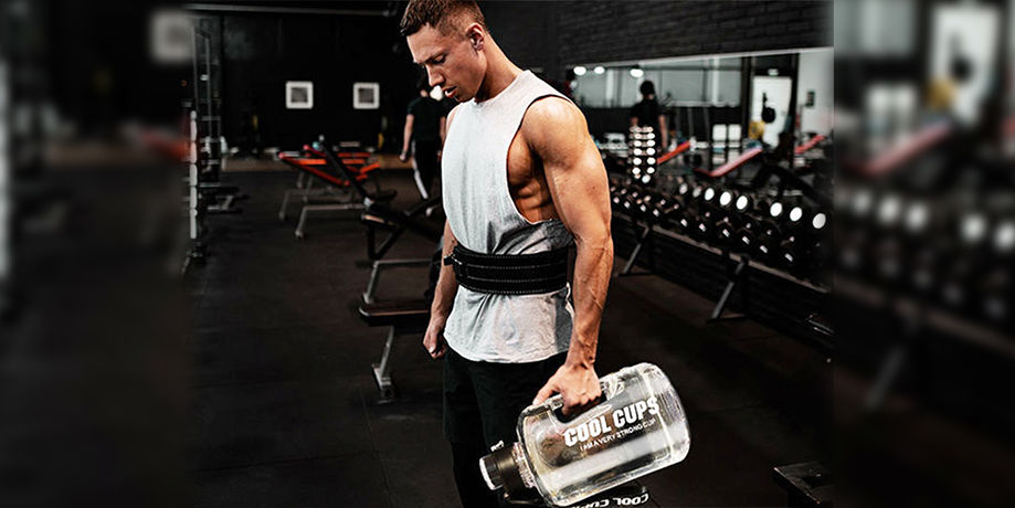 2.2L Water Bottle Dumbbell Shaped Fitness Gym Training Cup for Sports  Exercise