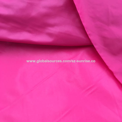 Wholesale Stock Oil Cire Waterproof 380t Recycled Nylon Fabric