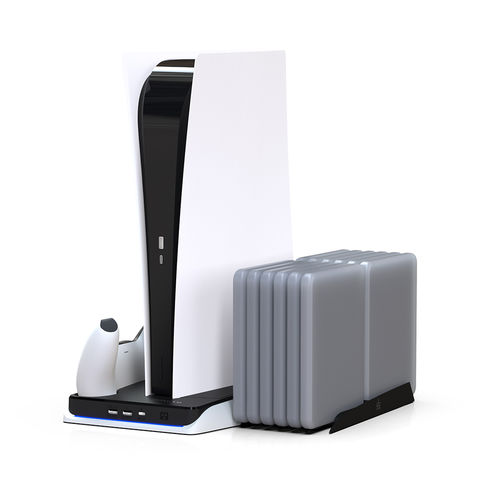 Compre Honcam Ps5 Ventilador De Refrigeración Soporte Vertical Con  Controlador Cargador Para Consola Ps5 y Ps5 Consoe Ventilador De  Refrigeración de China por 9.7 USD