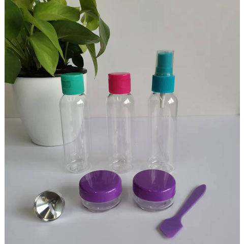60 ml leere Flaschen mit 10 g Mini-Tiegel für Reisesets