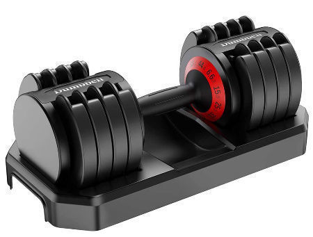 Adjustable Dumbbell 6.5-44 lbs Home Fitness Dumbbell with Anti-Slip Handle 