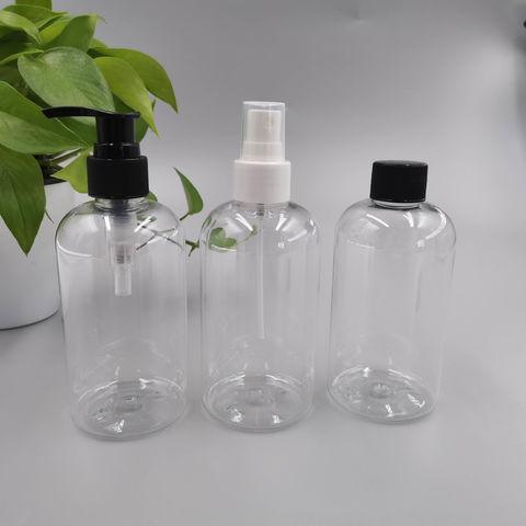 8 oz / 250 ml Clear PET (BPA Free) Plastic Oblong Flask Style