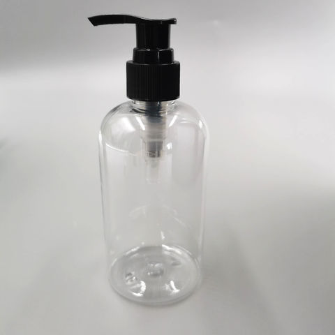 8 oz / 250 ml Clear PET (BPA Free) Plastic Oblong Flask Style