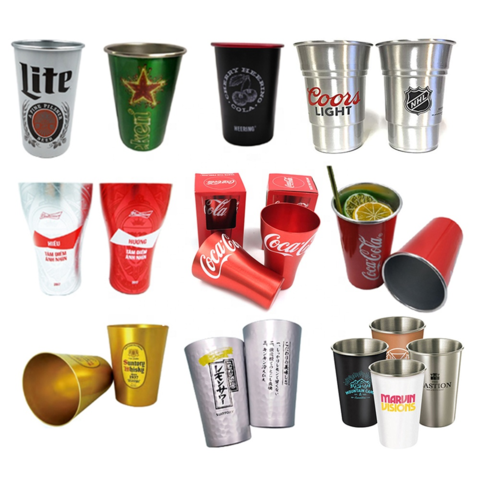 Professional Bar Accessories Custom Logo 20 Oz Wine Beer Aluminum Reusable Cups  Tumblers Drinking Tumbler - China Aluminum Cup and Tea Cup price