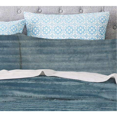 Compre Ropa De Cama 100% Poliéster Felpa Rayas Edredón Conjunto