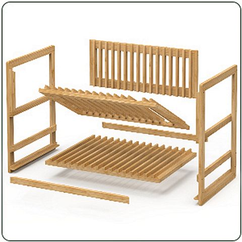 Wall Mount Hanging Bamboo 2 Tier Dish Drying Rack - Buy Dish Drying Rack,2  Tier Dish Drying Rack,Bamboo Dish Drying Rack Product on Alibaba.com