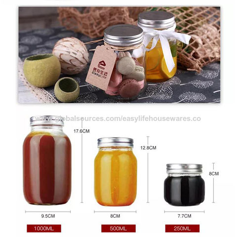 Buy Wholesale China 250ml Glass Preserving Jar Small Size Glass Mason Jar  Air Tight Jar With Lid & Glass Mason Jar at USD 0.3