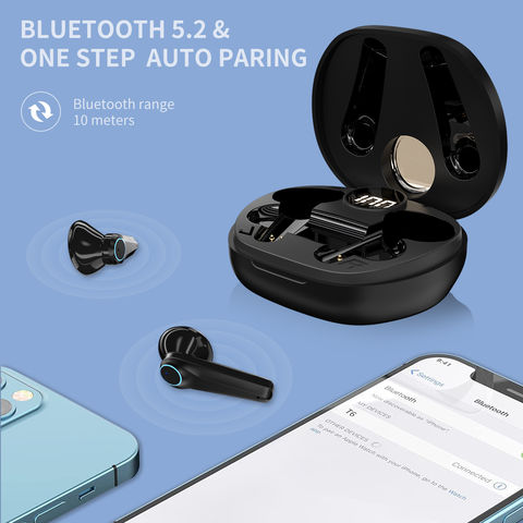 Ecouteurs Bluetooth sans Fil, Le Ecouteur sans Fil IPX7 Étanches, Ecouteur  Bluetooth 5.2, Contrôle Tactile, Microphones Intégrés, 30 Heures Durée de  Lecture, pour iOS et Android Telephone : : High-Tech