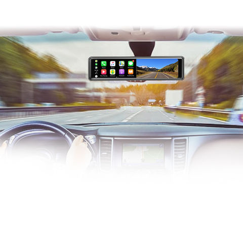 4K Mirror Dash Cam Carplay Android Auto Wireless Smart Rearview Backup Cam  US 