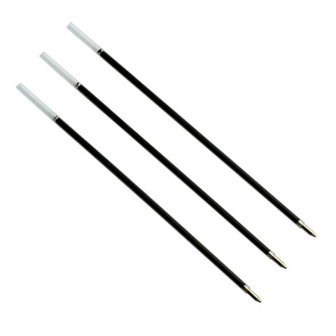 Venta al por mayor de recambios de bolígrafos de tinta azul, negra y roja de alta calidad y escritura suave a precios económicos