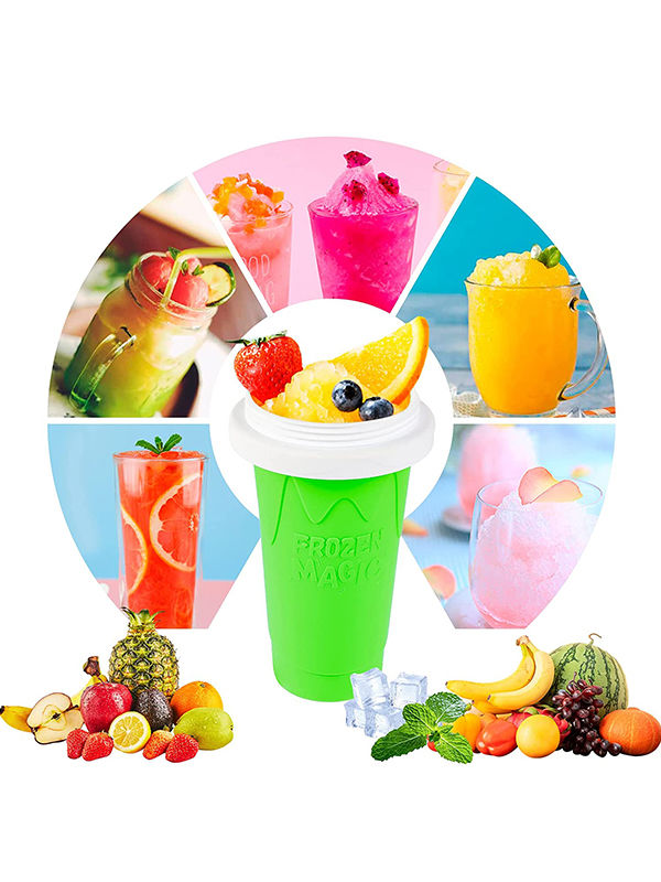 Frozen Magic Slushy Cup Smoothie Cups with Lids and Straws Slushie Maker  Cup Fasting Cooling Make Milkshake Smoothie Freeze Beer - AliExpress