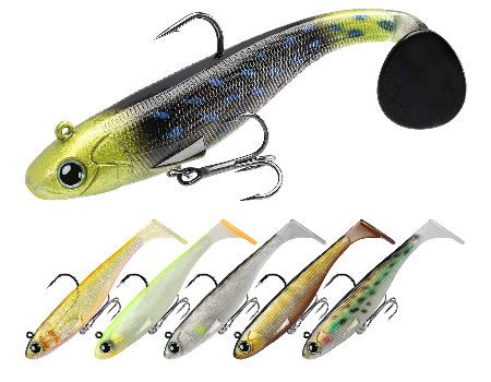Fishing Lures For Bass Trout 3.9 Multi Jointed Swimbaits & 3.5 Paddle  Tails Swimming Lures $0.58 - Wholesale China Freshwater Saltwater Bass Fishing  Lures at Factory Prices from Huangyuxing Group Co. Ltd