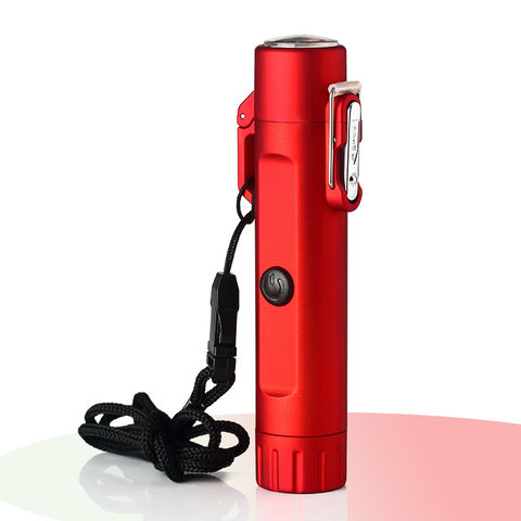 Briquet Rechargeable USB Briquet électrique Coupe-Vent Briquet Plasma  Briquet à Arc Briquet en métal adapté à la Maison, à la Cuisine et à  l'extérieur