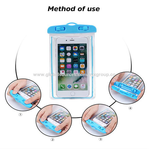 Fundas Impermeables para iPhone 12, Carcasas y Bolsas Protectoras Luminosas para iPhone XS MAX 8 7 6s Plus