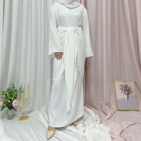 Compre Dubai 2 Piezas Abaya Set Mujer Musulmana Turquía Ropa Islámica y Ropa  Islámica de China por 11 USD
