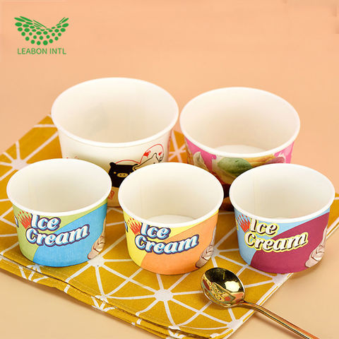 Custom ECO Disposable Kraft Paper Soup Cup Bowl with Paper lid