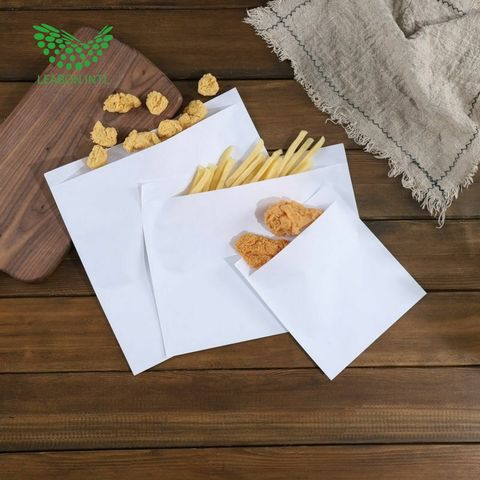 Custom Printed Logo Food Grade Restaurant Custom Greaseproof Paper Fast  Food Wax Pe Wrapping Paper White - AliExpress