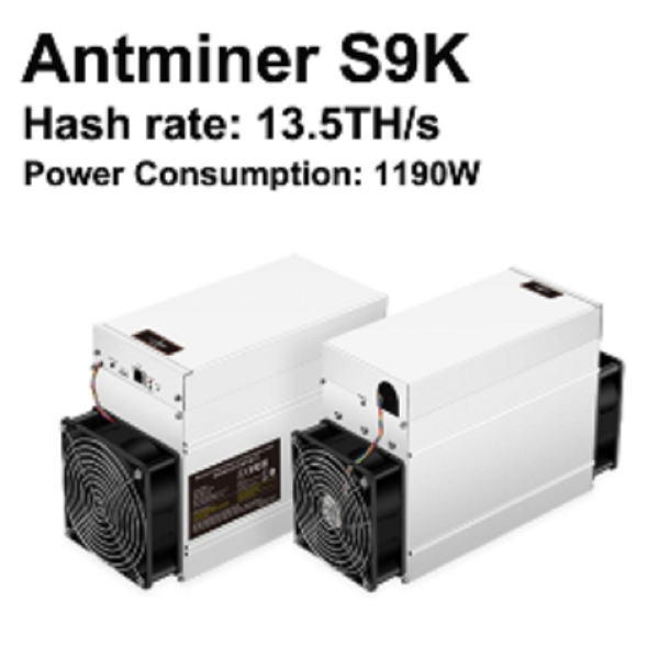 Antminer S9K 14TH/s Bitcoin Miner, 1190W Asic BTC
