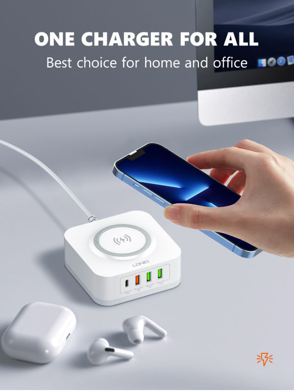 LDNIO AW004 32W Wireless Desktop Home Adapter PD+QC Fast Charging charger Support Super fast charge supplier