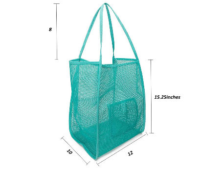  BQZJ Fish Mesh Bag Portable Nylon Fishing Net Bag