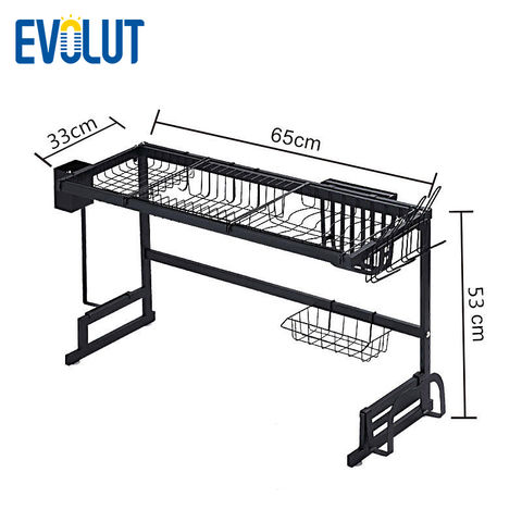 Buy Wholesale China Wholesales Custom Kitchen Shelf Rack Stand Two Tier  Over Sink Dish Drying Rack Stainless Steel Over Sink Dish Drying & Rack at  USD 20.5