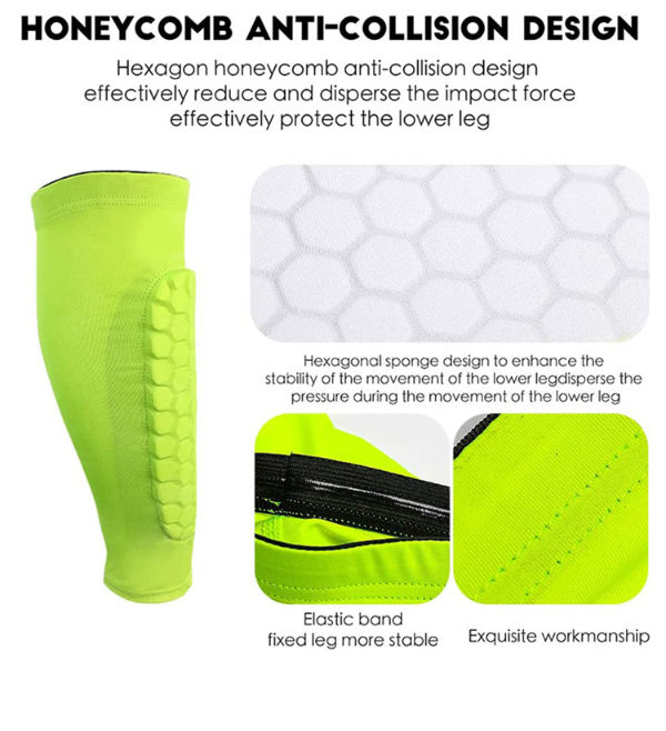 Football Leg Strap Guard Brace Support Pads Calf Compression