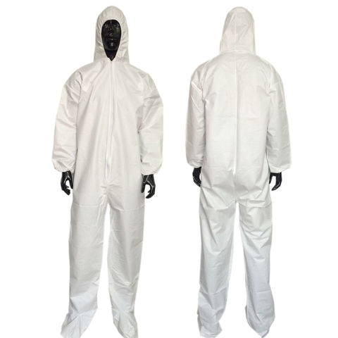 Painter's Coveralls, Disposable Full Body Suit with Hood, Waterproof, pack/6