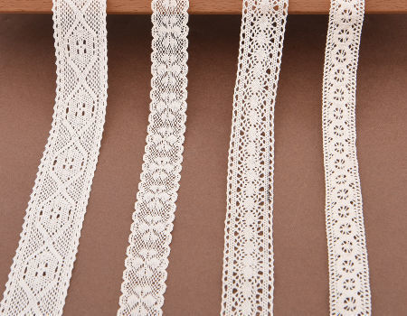 Polyester Chemical Lace Trim Embroidery Flower Lace Ribbon Chemical Lace Trimming for Sewing Wedding supplier