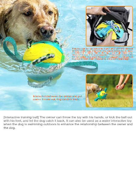 Frisbee Ball Interactive Training Ball Throwing Ball For Dog Toys Pet Training Ball FDA Certificate supplier