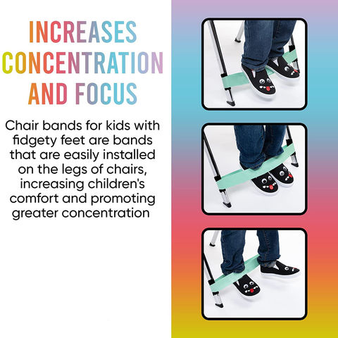 Bouncy Band for Chairs | Quiet Fidget for Feet | Silent Classroom Foot  Fidget