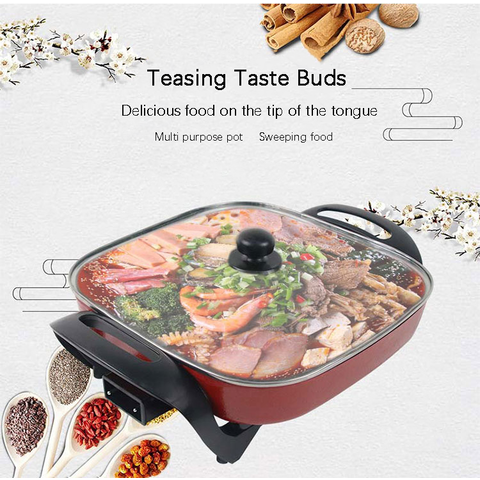 Multipurpose Cooking Pot Electric Cooker Frying Pan Non-Stick with