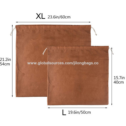 Buy Wholesale China Custom Print Logo Brown Faux Suede Drawstring Bag Large Dust  Bag Protector Handbag Purse Cover & Suede Drawstring Bag at USD 1.43