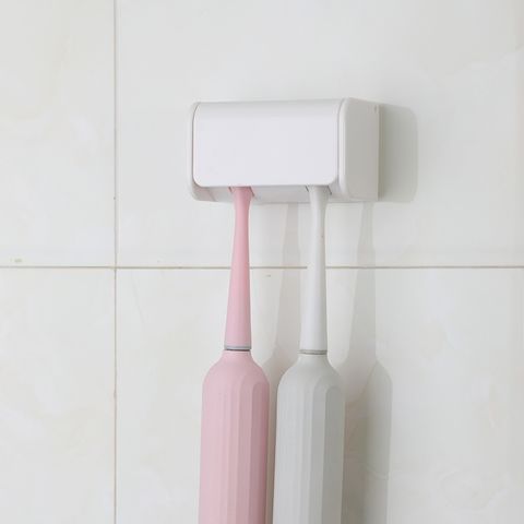 1pc No Drill Triangle Bathroom Toilet Corner Shelf For Toothbrush