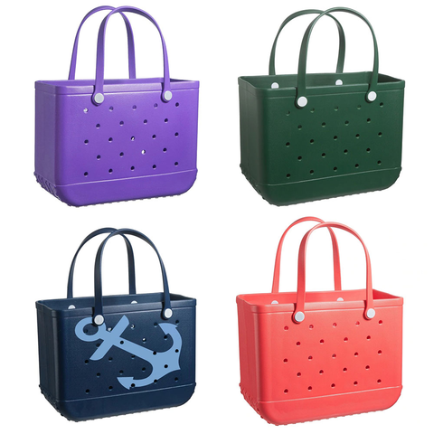Bogg Bag Silicone Beach Tote Handbags Fashion EVA Plastic Waterproof Bags  with Bogg Logo - China Bogg Bag and Beach Bag price