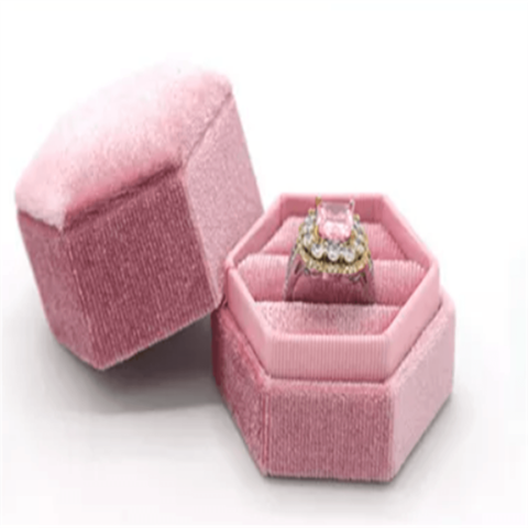 Luxury Custom Made Velvet Round Jewelry Box With Foam Inserts