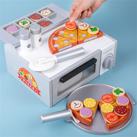Compre Juguete De Horno Para Ninos Juguete De Madera Para Cortar Pizza De Madera Juguetes De Cocina Juguetes De Madera Para Cocinar y Horno De Juguete De Madera de China por 11.35