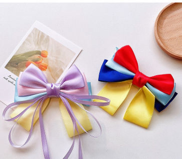 Buy Wholesale China Children's Snow White Hair Accessories Lovely Ribbon  Bow Hair Clip Girl's Headdress & Hair Ornaments at USD 0.49