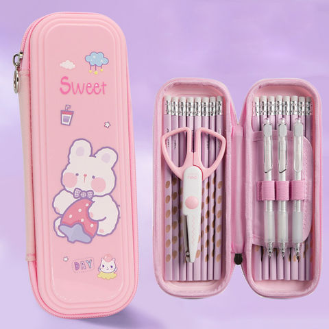 Buy Wholesale China Silicone Pencil Case Environmentally Friendly Girls  Glitter Onion Powder Translucent Pencil Bag & Silicone Pencil Case at USD  1.44