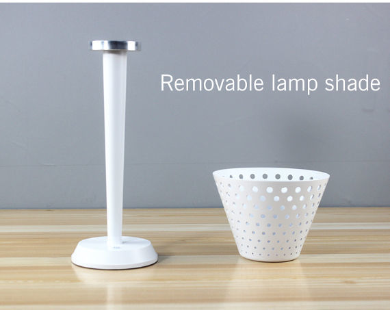 Mesh Hole minimalist outdoor tabl lamps cordless hotel restaurant home deco metal Rechargeable lamp supplier